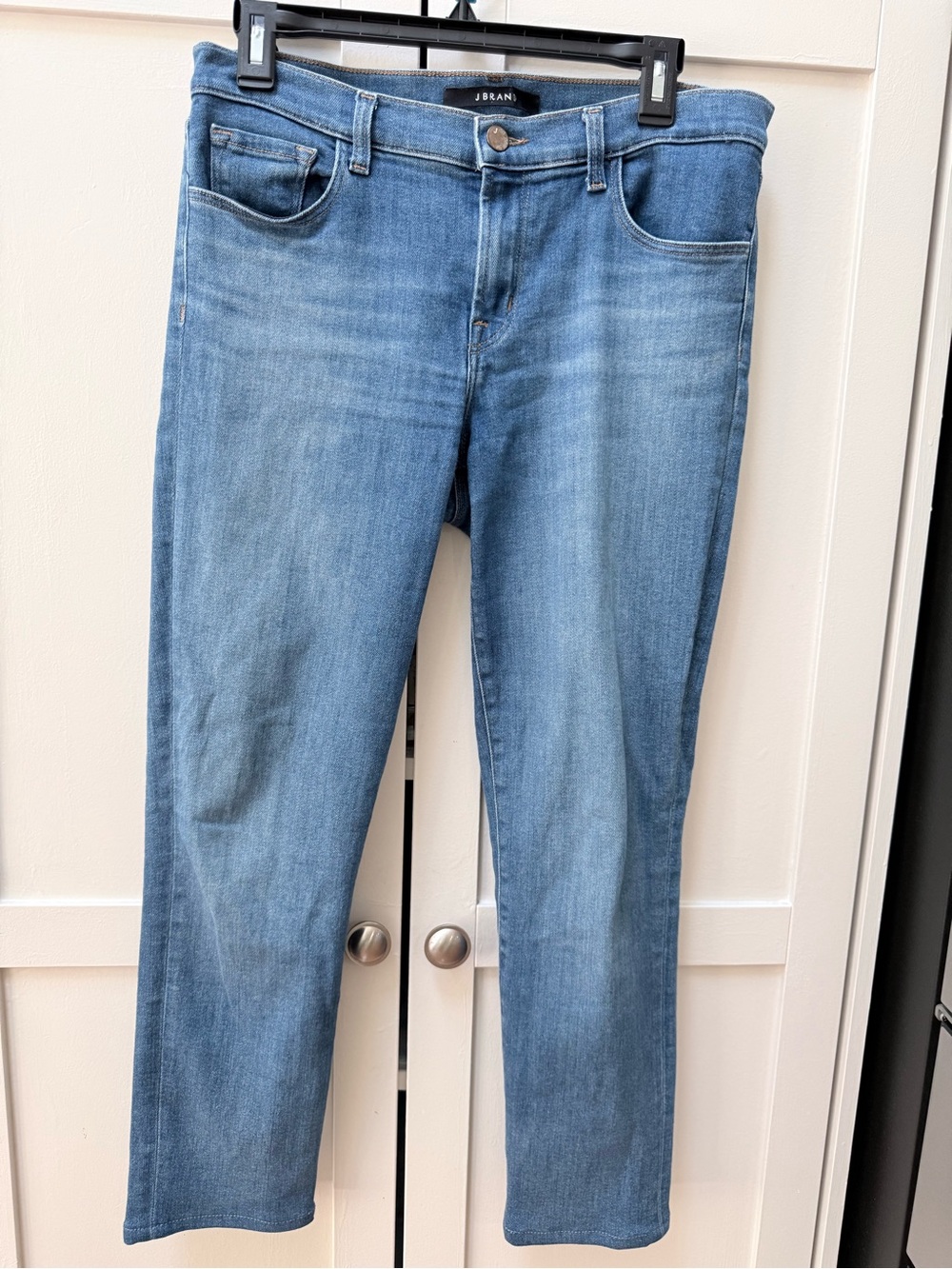 J Brand Woman 811 Mid Rise Skinny Jeans Radiate Wash Stretch Blue Denim Size 30